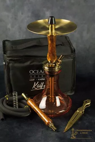 Ocean Hookah Kaif S „Small“ Brass Coffee Polished