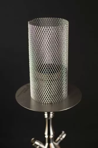 Hookah wind and charcoal protective grille
