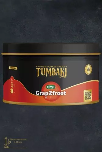 Tumbaki Premium hookah tobacco Grap2froot Flash - 200g