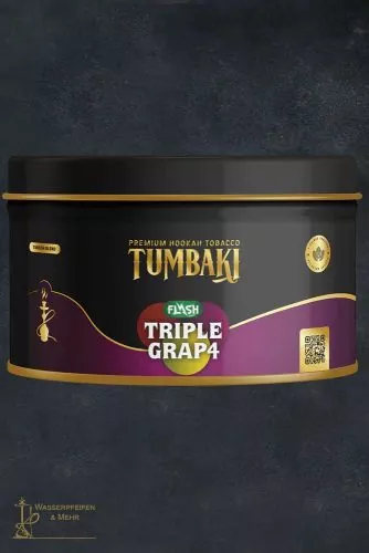 Tumbaki Shisha Tabak Triple Grap4 Flash 200g