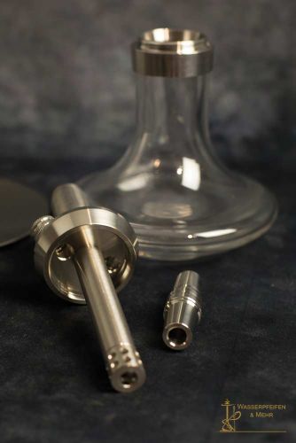 WD HookahMini-1 Stainless Steel Hookah Clear