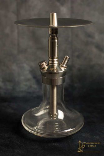 WD Hookah Mini-1 Stainless Steel Hookah Clear