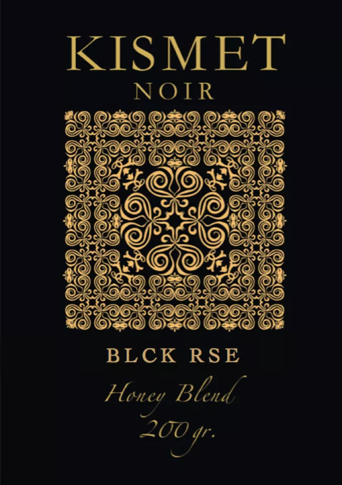 Kismet Hookah Tobacco Honey Blend BLCK RSE, Black Rose