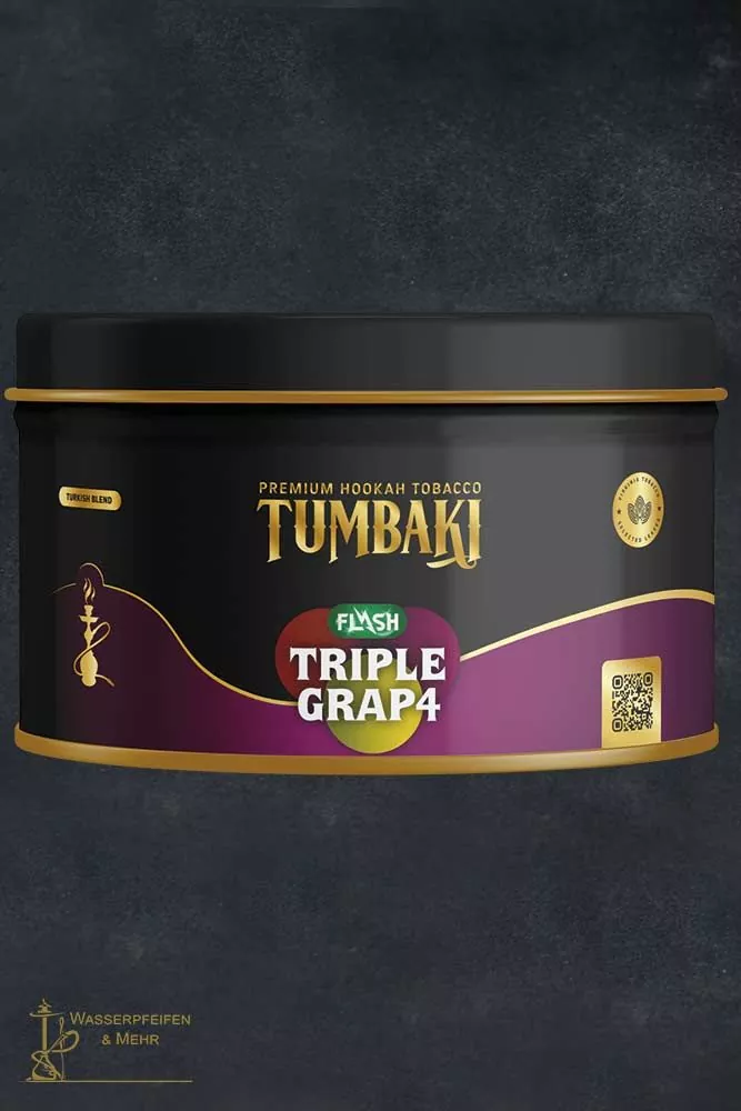 Tumbaki Shisha Tabak Triple Grap4 Flash 200g