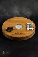 aljamal oak rechargeable LED hookah coaster
