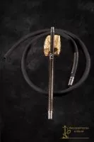AO hookah carbon hose set 18/8 - black-gold