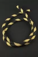 Shisha Silikonschlauch Striped Black Gold